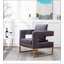 Fauteuil d'appoint rembourré Lenola, gris-1409263580