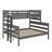 Twin XL Over Queen Bunk Bed With Ladder-120034838