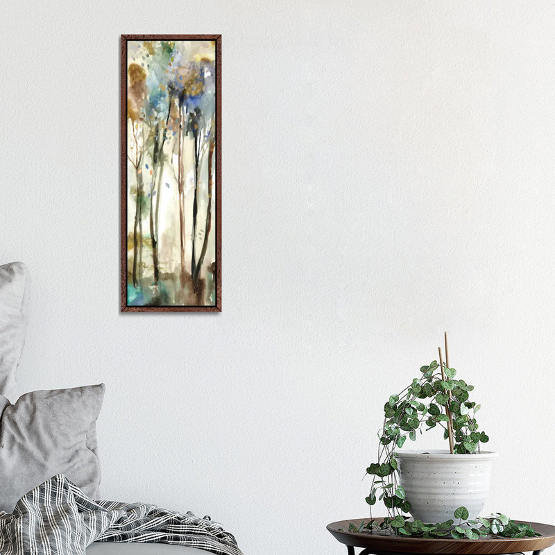 Standing Tall V by Allison Pearce - Painting on Canvas, 121.92 cm H x 40.64 cm W, Classic Brown Wood Framed Canvas