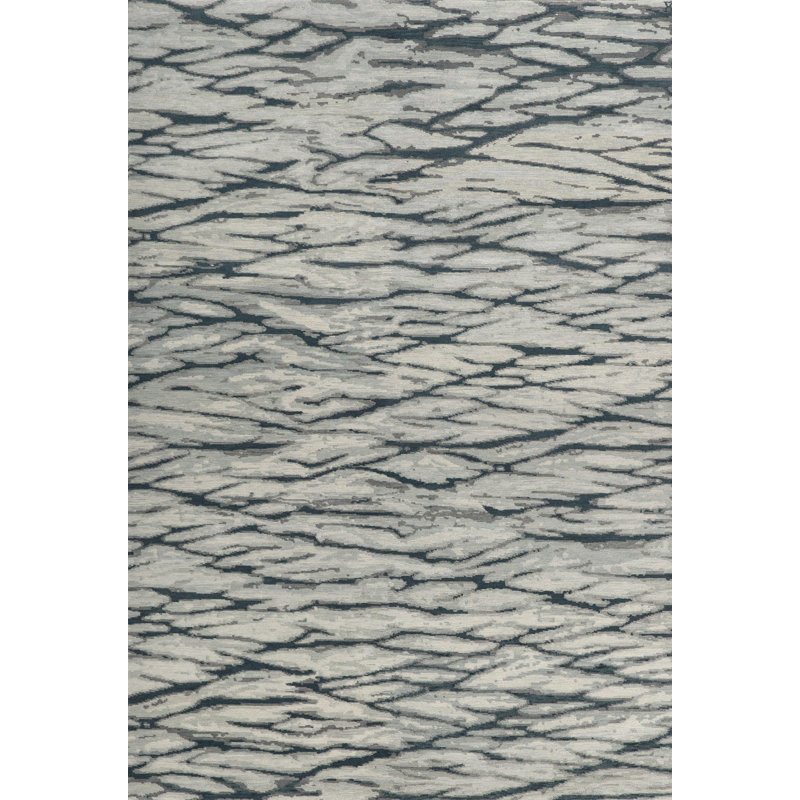 Solera Handmade Wool Abstract Area Rug, Rectangle 4' x 6'