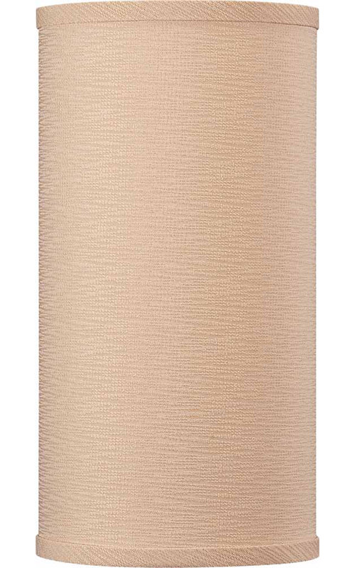 12"H x 6"SW Handcrafted Linen Paper Drum Pendant Shade