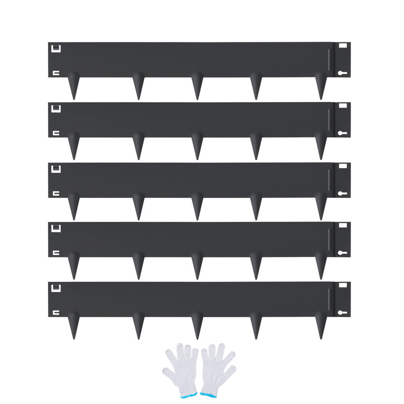 Dark Gray Steel Landscape Edging Border Strips