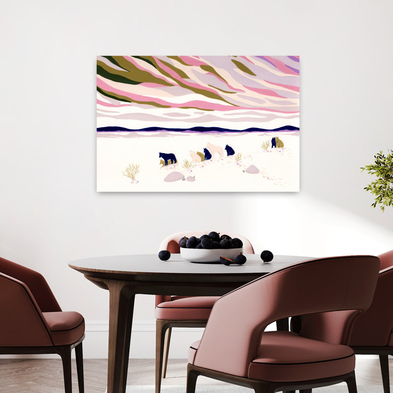Art contemporain contemporain abstrait coloré, H 24 po x l 36 po