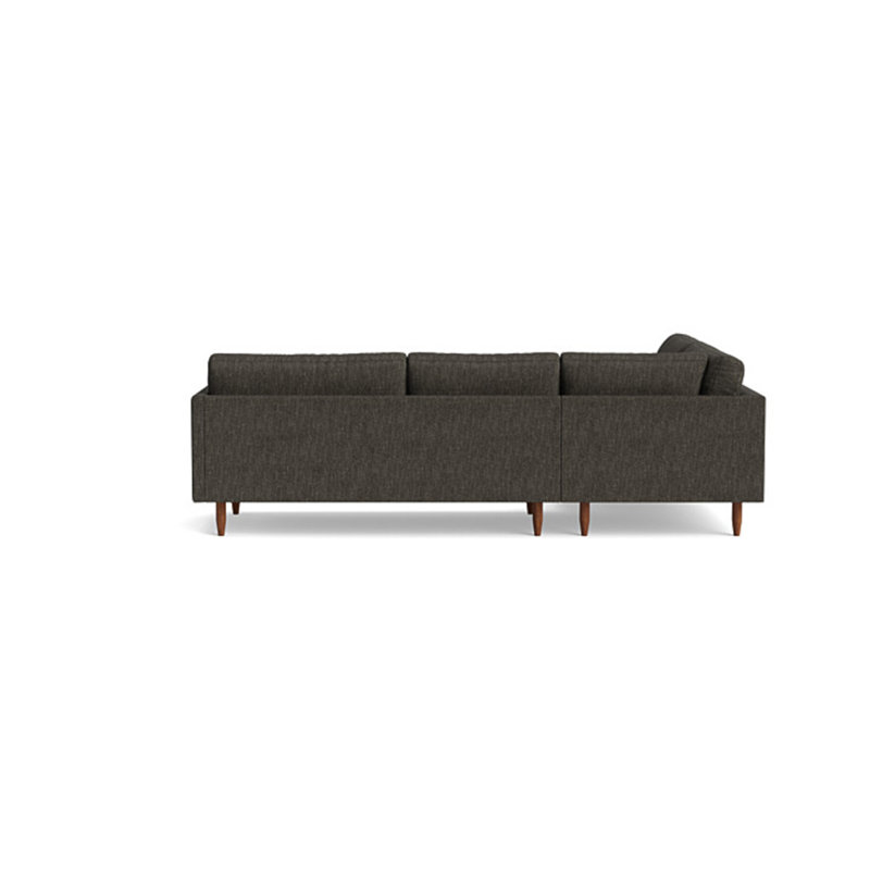 Skinny Fat Sectional, Performance Weave - Onyx, Left Hand Facing