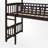 Twin Size Low Loft Bed With Slide-1225399311