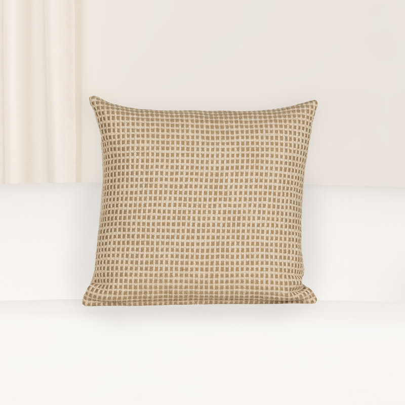 Coussin décoratif Protégé, Pecan, 20" x 20" Square, polyester