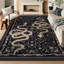 Tapis à motif de serpent noir lavable Palos Vintage-129230443-129408633