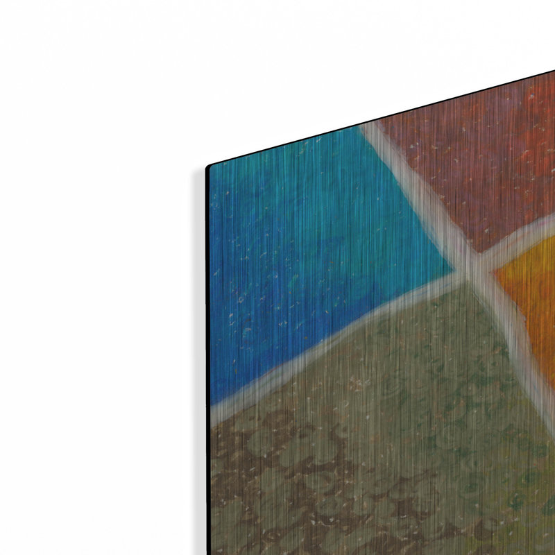  «Out Of The Box 4» par Alicia Ludwig, art mural en métal, 24 po x 24 po, H 12 po x l 12 po