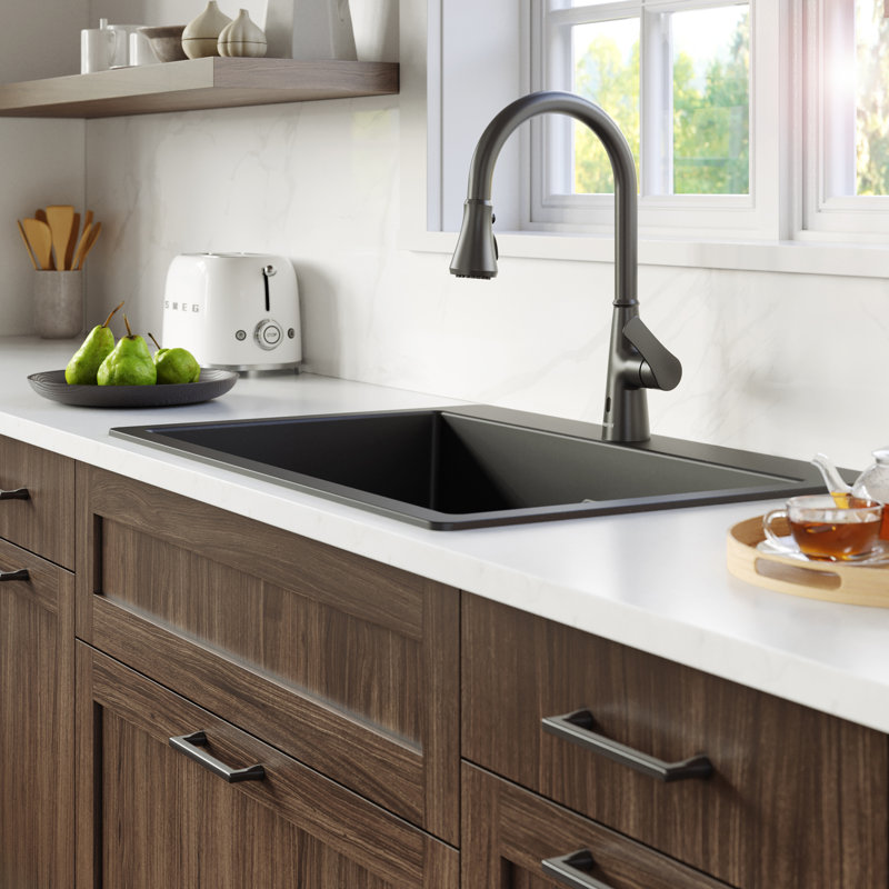 Robinet de cuisine Karran Kadoma, Gris bronze