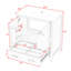 Meuble-lavabo de 30 pouces avec lavabo en céramique, armoire à porte à fermeture douce et tiroir de rangement-1526596367