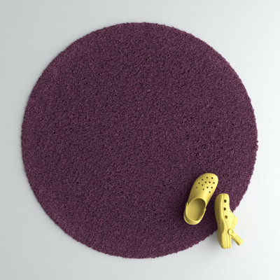 Esterly Solid Colour Shag Area Rug