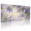 Plantes et fleurs, fleurs de lavande sur fond de ciel doux, ensemble de 3 impressions d'art sur toile-625094342