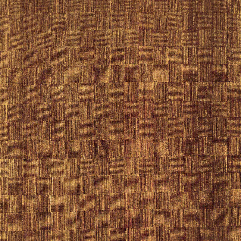 Tapis contemporains brun lavable à la machine, Carré 5 pi