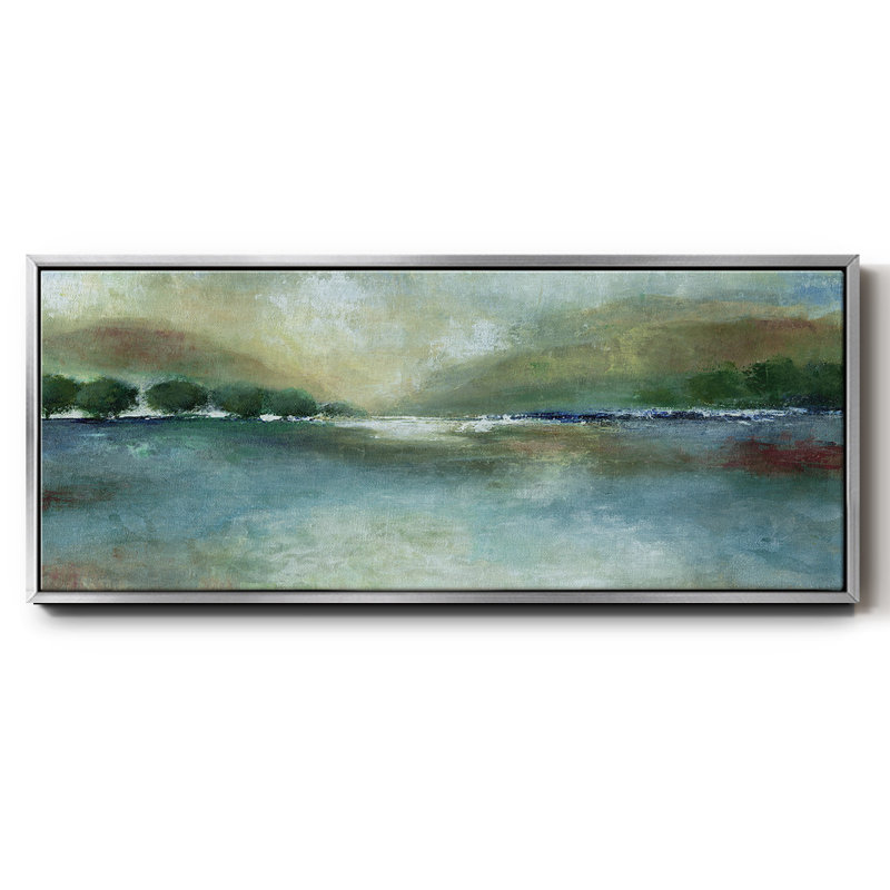 Mountain Pass- Framed Canvas, 12" H x 30" W