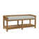 Pine Isle Wicker Shelves Storage Bench