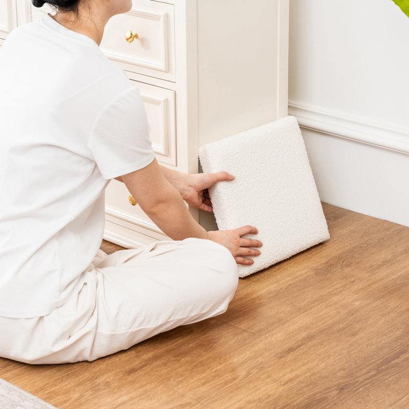 Cube de rangement pour repose-pieds 12 "(ensemble de 6), Ourson blanc