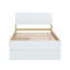 Cadre de lit simple moderne pour lit gigogne en chêne clair -551170413