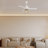 48 Inch 3 - Blade Modern Indoor Wooden Ceiling Fan Light With Remote Control for Bedroom Office