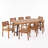 Mahoney 8 - Person Acacia Wood Patio Dining Set with Rectangular Table-1067304095