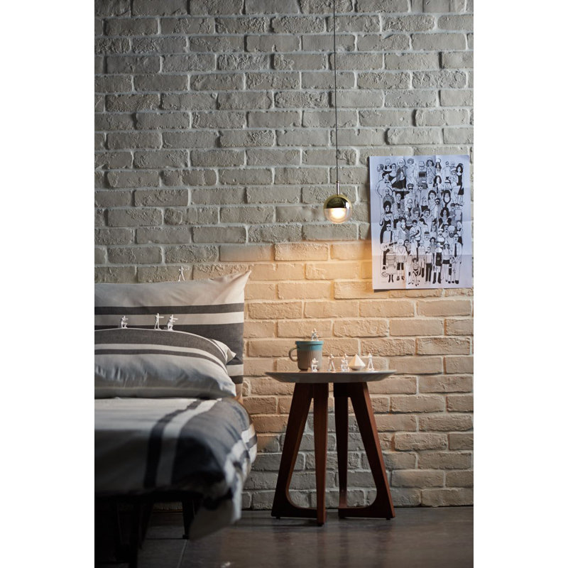 Luminaire suspendu sphère 1 lumière Krantz, Laiton