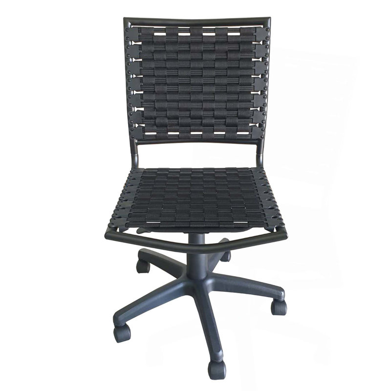 Office Chair Armless With Black Coating
