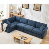Combination Sofa Set, Convertible L-Shaped Sofa