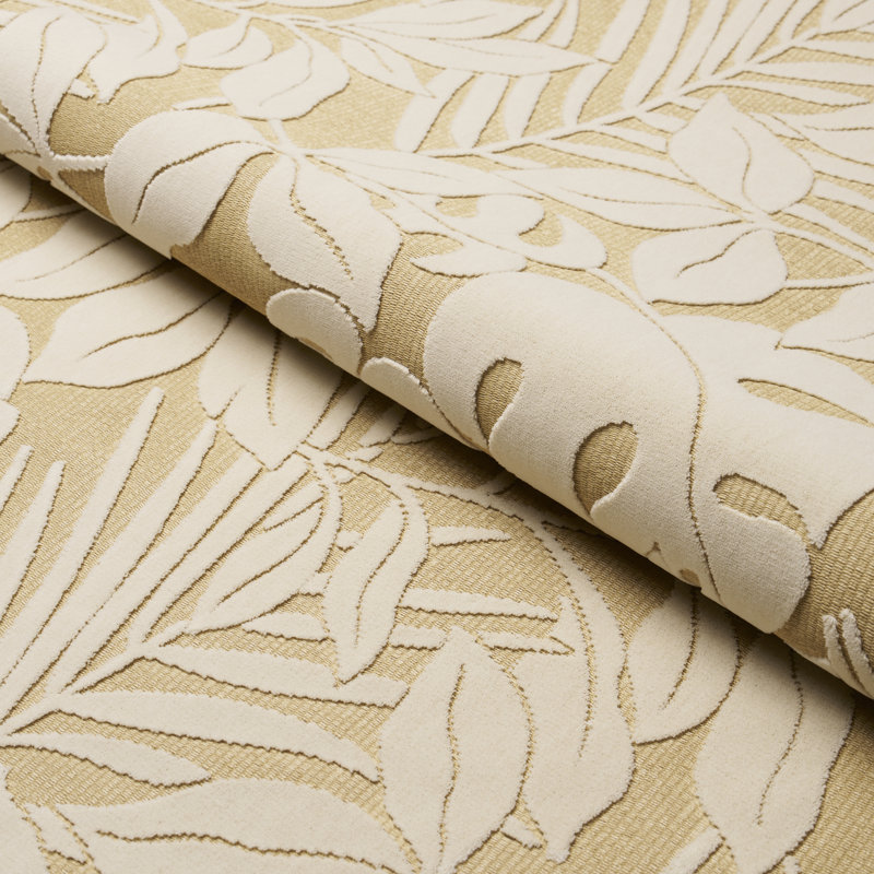 Tissu de velours intérieur / extérieur Miramar, Sable blanc