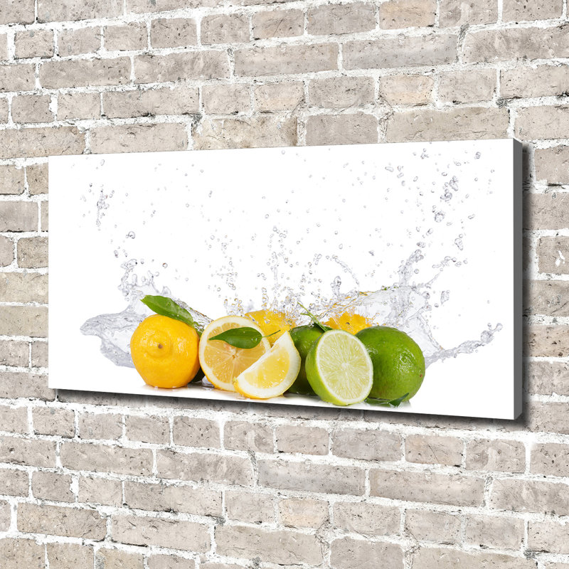 Citrus And Water - Wrapped Canvas Print, 70cm H x 140cm W, Canvas