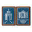 «Garden Treillage Blueprint I», ensemble de 2 reproductions d'art sur toile-155005204-155005208