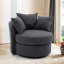 Fauteuil demi-tonneau pivotant moderne Akili pour salon d'hôtel / fauteuil de loisirs moderne