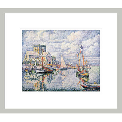 Le Port de Barfleur par Paul Signac - Estampe numérique encadrée