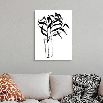 «Sumi-E Bamboo I», art mural sur toile