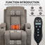 Fauteuil inclinable confortable à fonctions multiples pour personnes âgées