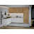 Blanc brillant / teck naturel