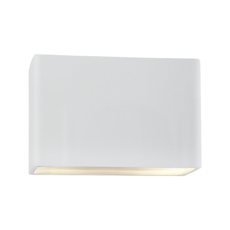 Ambiance Collection™ LED Outdoor Flush Mount, Gloss White, 10" H x 16.5" W x 4, No