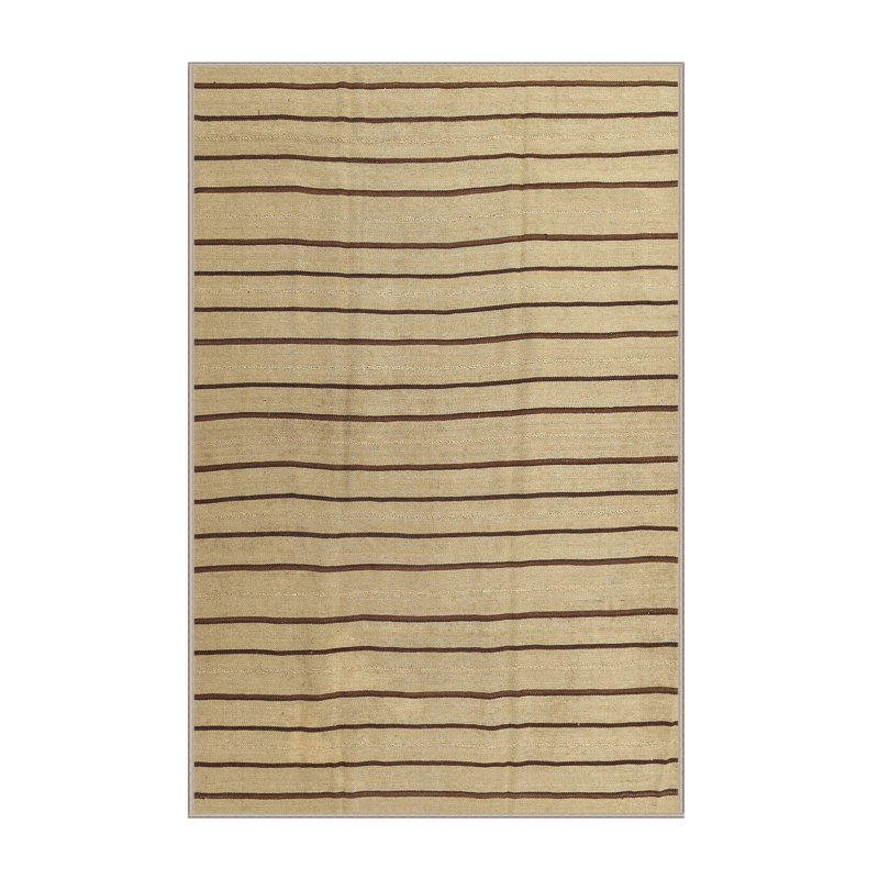 Tapis brun contemporain Weybossett, Rectangle 5 pi x 8 pi