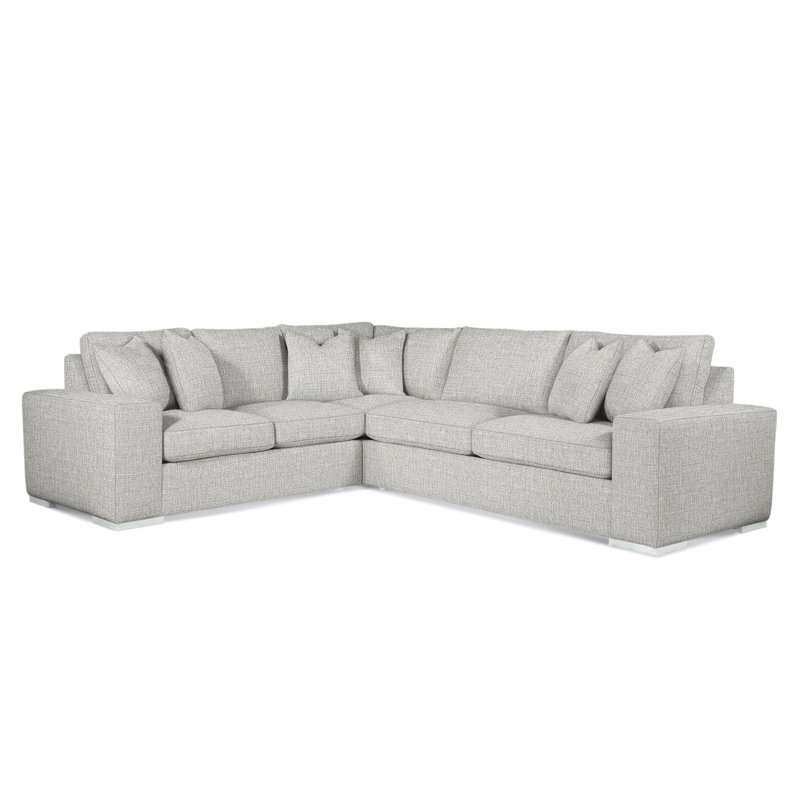 Canapé modulaire Memphis, Accoudoir à gauche (vu de face), Blanc givré, Rayures bleues / beiges 0209-61