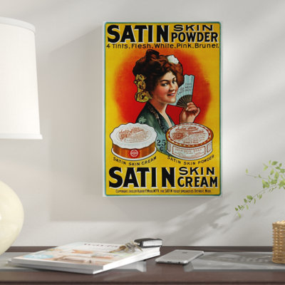 Satin Skin Powder Vintage Advertisement on Canvas