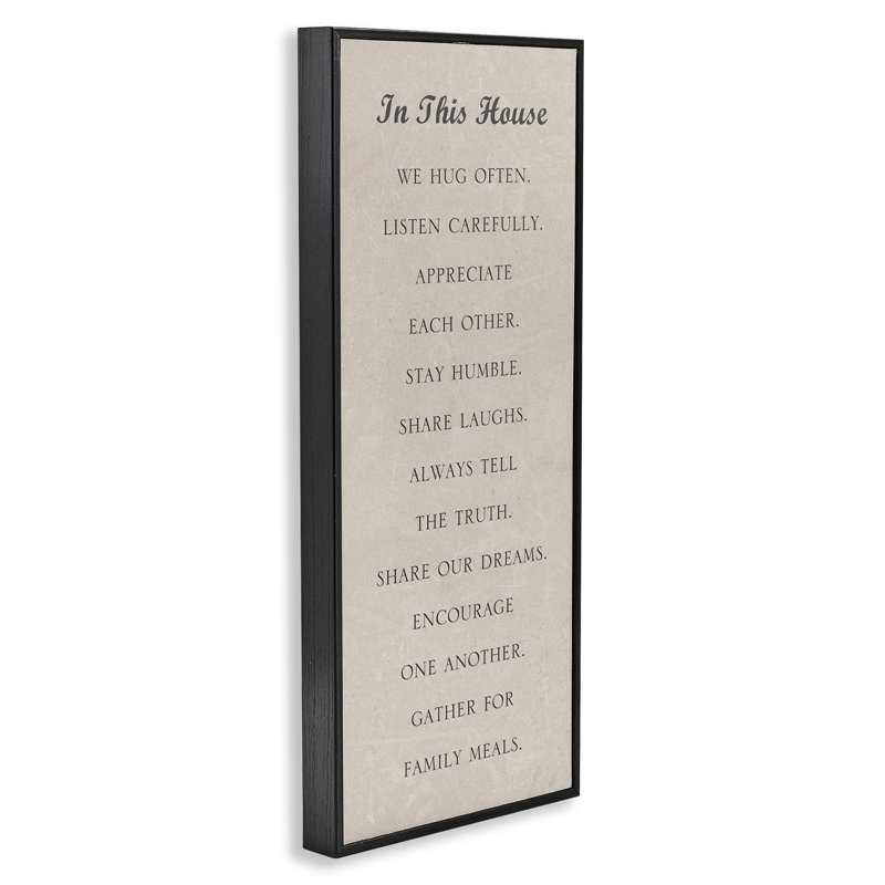 "Family Love phrases", estampe numérique encadrée par SD Graphics Studio, Giclée encadrée noir minuit, H 24 po x l 10 po
