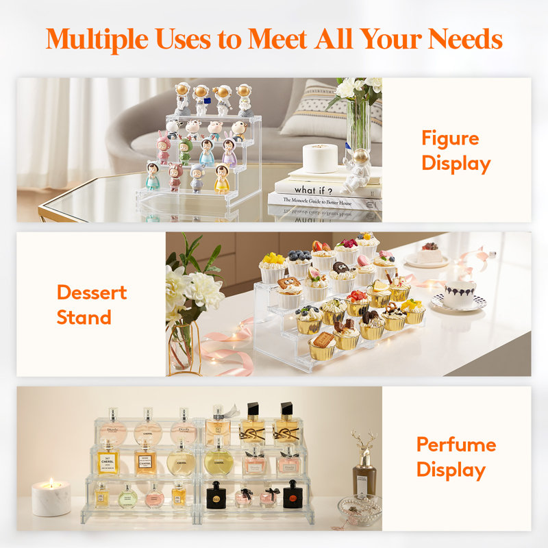 2.36'' H x 8.31'' W Plastic Display Case