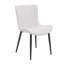 Ensemble de 2 chaises de salle à manger crème: similicuir style moderne Mid-Century-1522723099