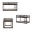  Lit superposé simple au-dessus de 77 po L 77 po, structure en bois massif, brun-1769130567