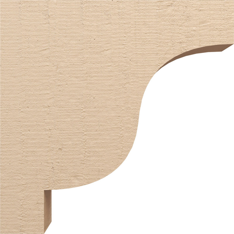 Bois de cèdre brut Newport, grain de bois TimberThane, brun clair apprêté, H 36 po x l 9 po x P 36 po