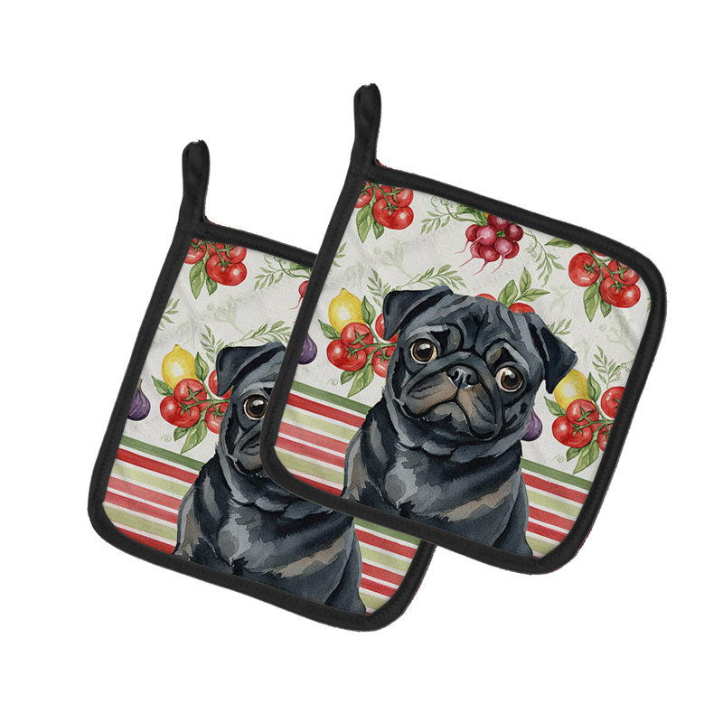 Paire de pots à légumes Black Pug