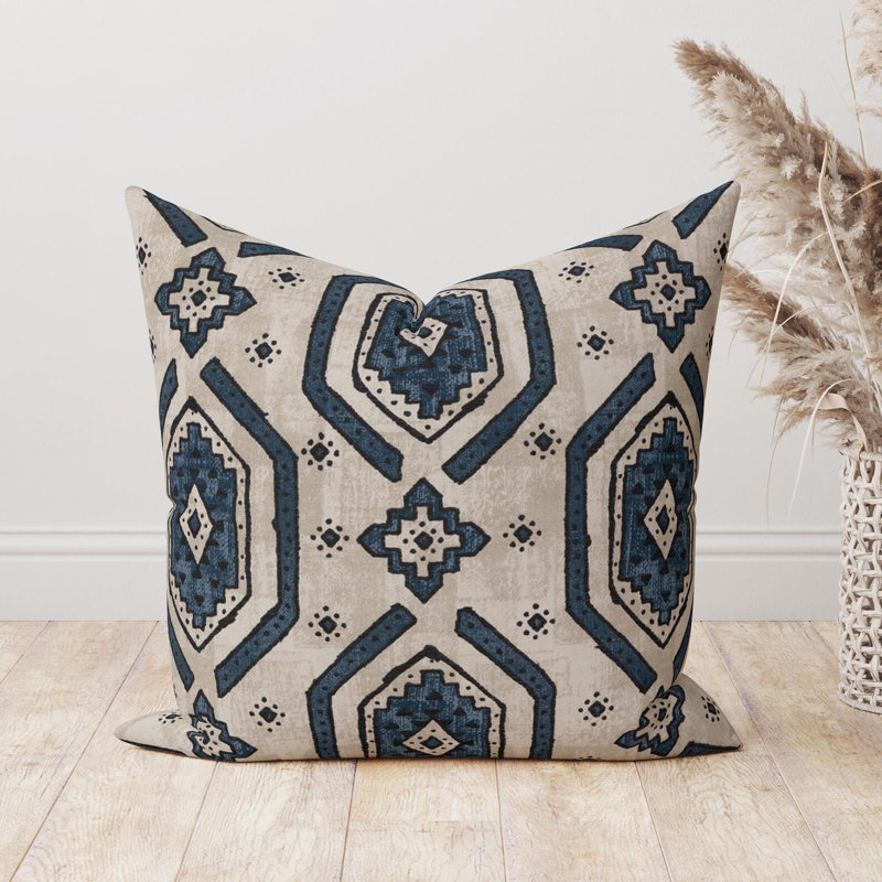 Coussin Boho, Carré, H 15 po x l 15 po