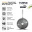 Tower T900205 Cerastone Pro 28cm Forged Aluminium Multi-Pan with Tempered Glass Lid, Non-Stick Coating, Graphite