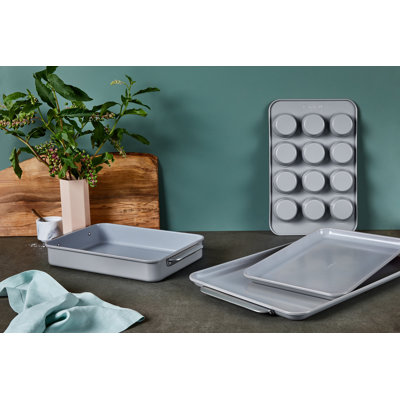 Caraway Non-Toxic Nonstick Ceramic Half Bakeware Set