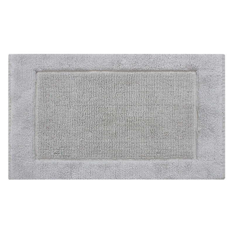 Tapis de bain Levaughn, Argent