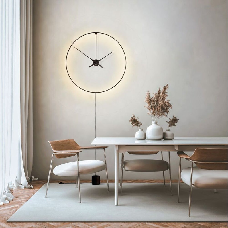 Ombra Aluminium Skeleton Wall Clock