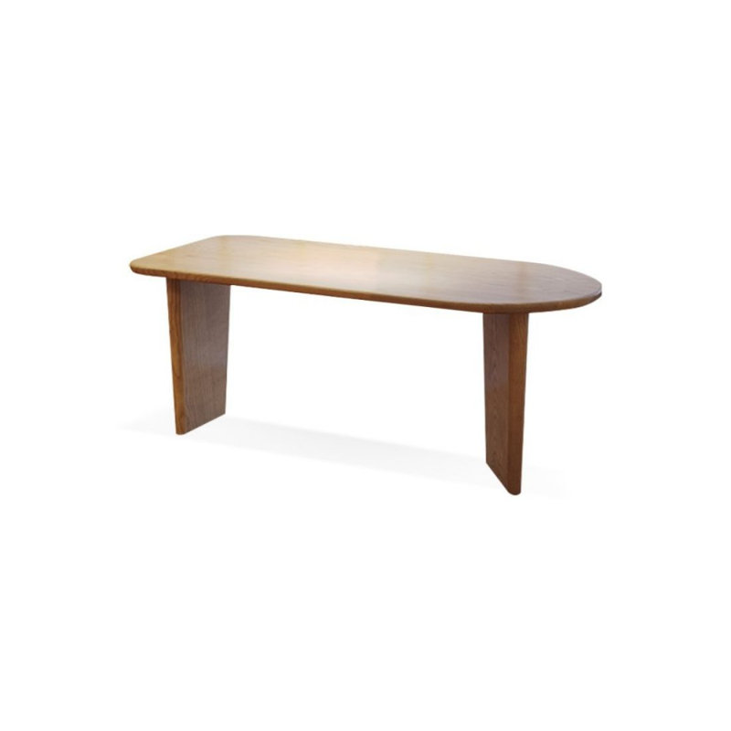 Bureau en bois massif Burlywood, H 29,53 po x l 55,12 po x P 23,62 po